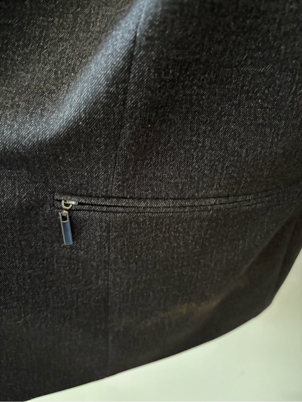 Kasper Dark Gray Single-Breasted Blazer with Zip Pockets - Picture 5 of 6